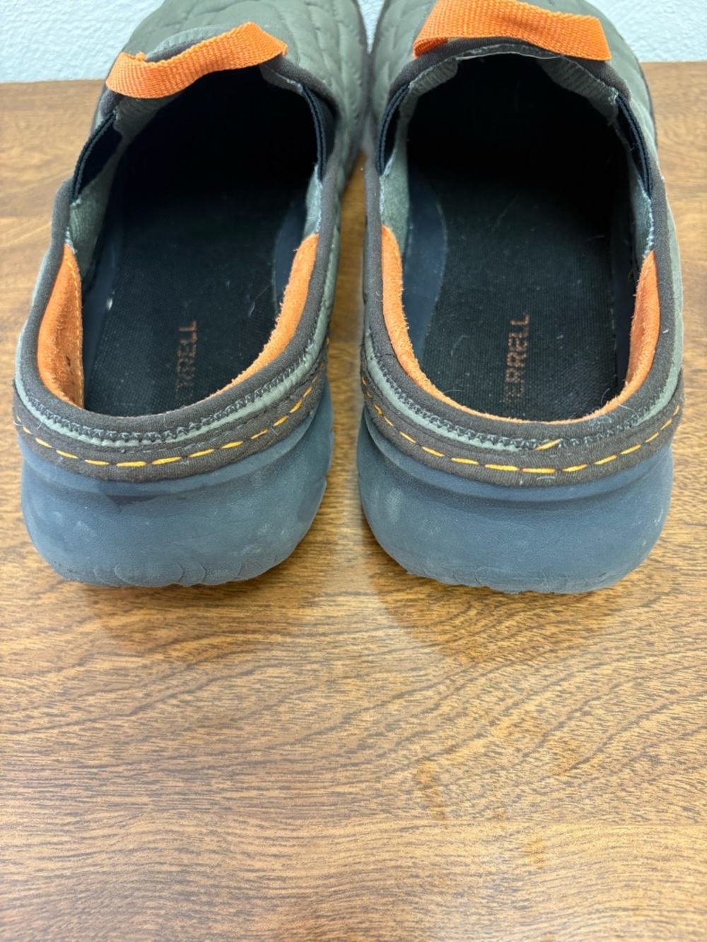 Merrell hut moc shoes olive green quilted slip on size 11 - Picture 7 of 9